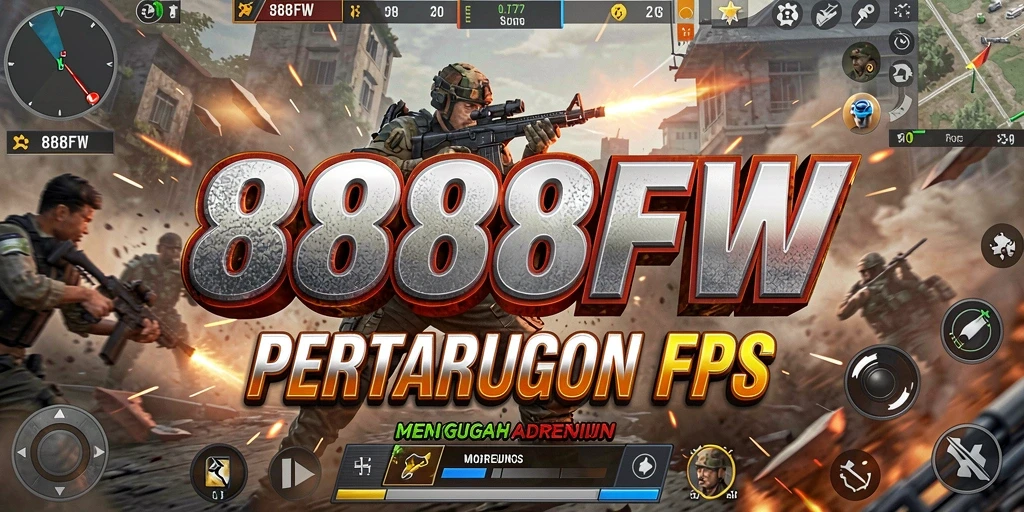 Gameplay intens 888FW dengan aksi tembak-menembak yang mendebarkan.