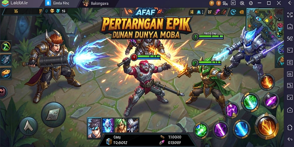 Tampilan permainan AFAF dalam aksi seru dan strategi tim.