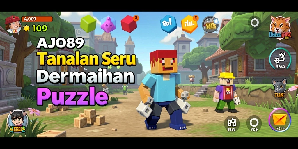 Screenshot AJO89 menampilkan gameplay menantang dalam puzzle.