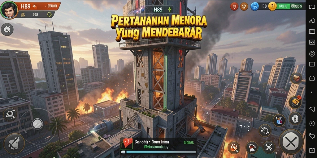 Gameplay seru dalam Tower Defense H89 yang penuh strategi.