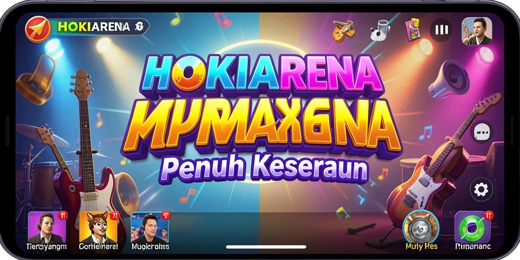 Tampilan gameplay HOKIARENA yang penuh warna dan menarik.