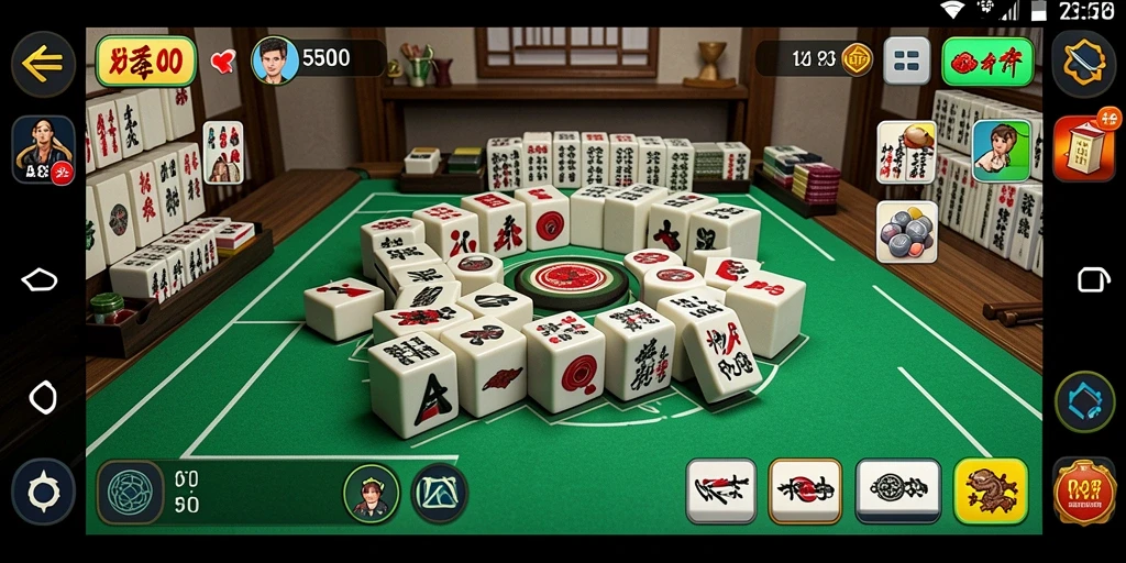 Tampilan gameplay MAHJONG500 yang menarik dan interaktif.