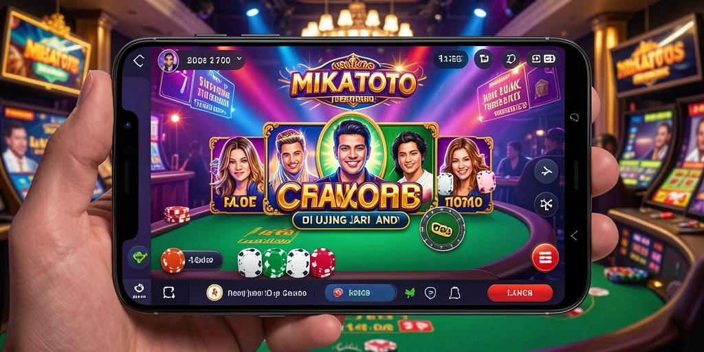 Gameplay MIKATOTO yang memukau dengan dealer langsung.