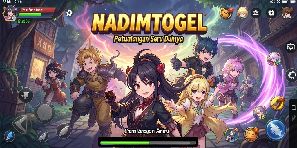 Screenshot gameplay <strong>NADIMTOGEL</strong> menampilkan karakter anime dalam petualangan seru.
