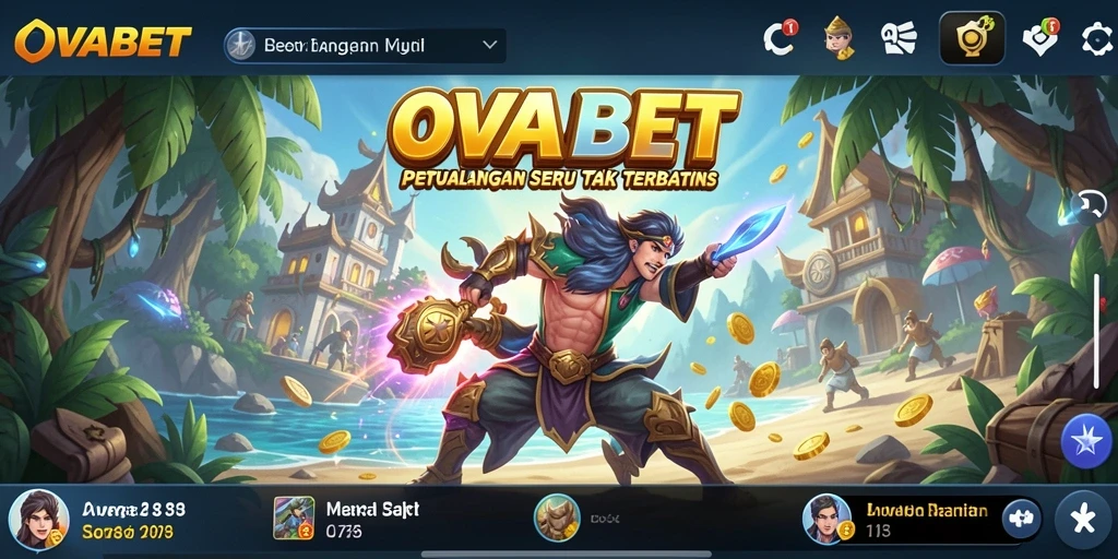 Tangkapan layar dari gameplay OVABET yang menunjukkan eksplorasi petualangan yang seru.
