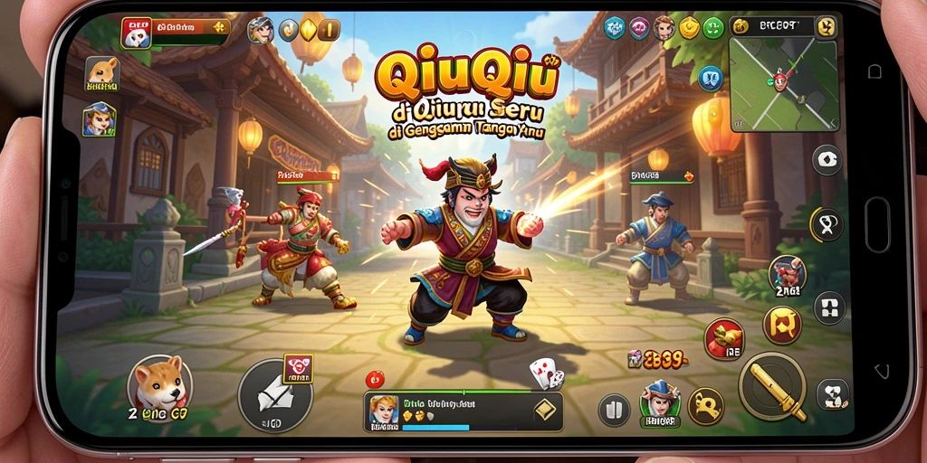 Tampilan gameplay seru dalam PCPC7 dengan QiuQiu.