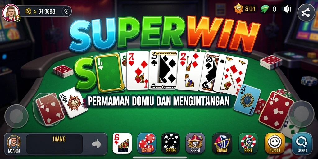 Gameplay domino yang menarik dan interaktif dalam SUPERWIN.